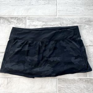 Lululemon Pace Rival Mid-Rise Skirt 365 Camo Deep Coal